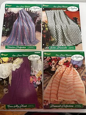 Vintage Afghan Collectors Series Needlecraft Shop Crochet Pattern Instructions • $3.99