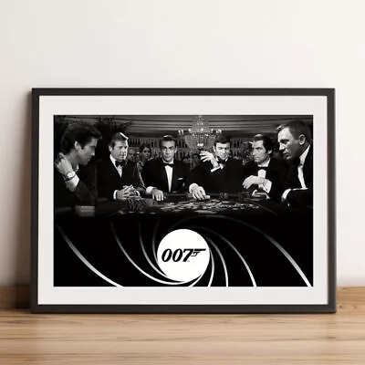 James Bond Casino Wall Art Print Poster For A4 Frame • £9.99