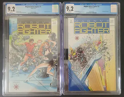 Magnus Robot Fighter #1 & 2 Both Cgc 9.2 Graded 1991 Valiant Comic Trading Cards • $79.99