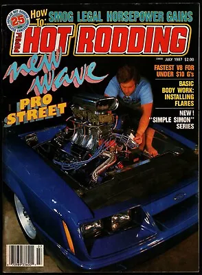 July 1987 Popular Hot Rodding Magazine '87 Mustang Lx The Stage I Buicks • $4