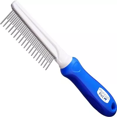 Horicon Pet Detangling Grooming Comb With Long & Short Stainless Steel Metal ... • $17.23