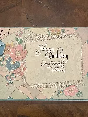 Vintage 1930s Birthday Card - Free Shipping! • $1.95