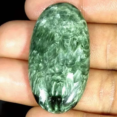 60.10Cts Natural Seraphinite Oval Cabochon Loose Gemstones • $11.99