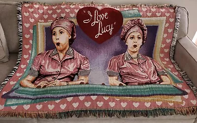 I Love Lucy Blanket Candy Factory Throw Tapestry Northwest Company Chocolate  • $37.19