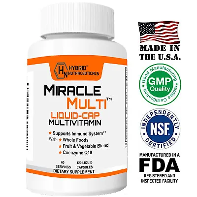 Multivitamin Softgels For Men & Women Daily Vitamin Mineral 120 Liquid Capsules • $23.95