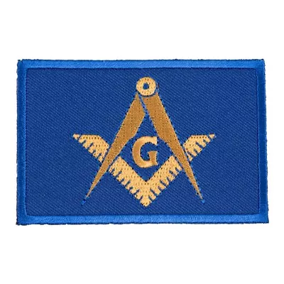 Freemasons Masonic Blue Flag Patch Masonic Patches • $4.99