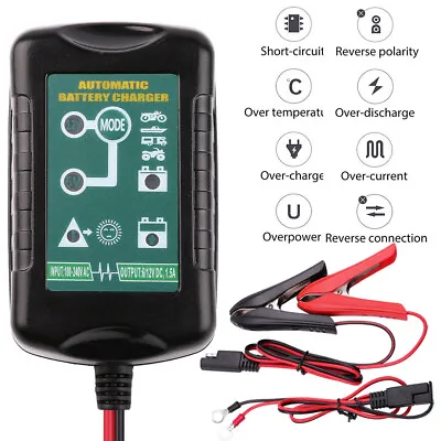 6V 12V Car Battery Charger Automatic Trickle Float Battery Charger Maintainer • $19.99