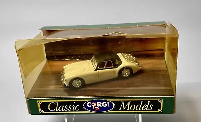 Vtg Corgi Classic Models MGA White W/ Black Soft Top Damaged Box • $18.99