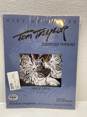 Vintage Gift Of Nature White Tiger Cross Stitch Single Pattern Craft Book • $5.89