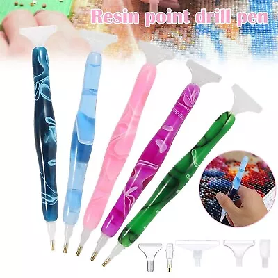 5D Resin Diamond Painting Pen Resin Point Drill Pens Cross Stitch DIY Art Craft • $11.99