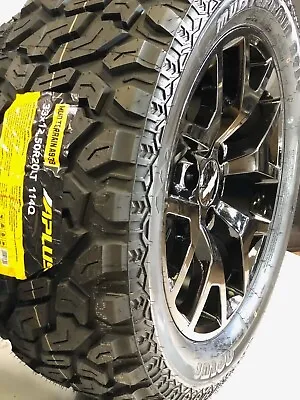 20  INCH GMC CHEVY SILVERADO HONEYCOMB WHEELS BLACK RIMS MT TIRES 33125020 20x9 • $2199