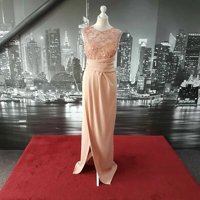 £31.99 • Buy Stunning Dress (Salmon-Size 8) Bridesmaid, Cruise, Prom, Wedding, Ball, Races