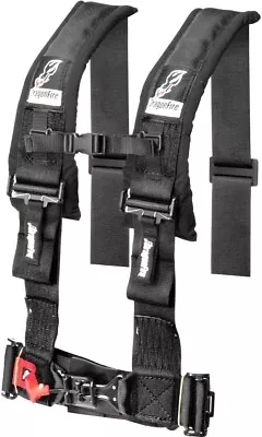 DragonFire Racing 14-0041 3  Buckle H-Style 4-Point Harness Restraint Black UTV • $84.99