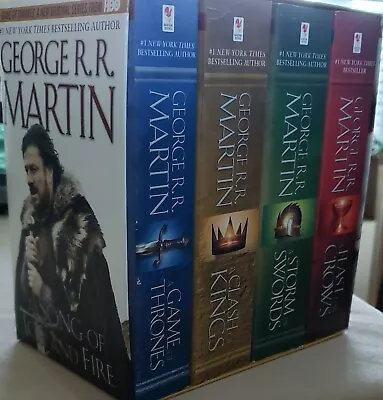 Set 4 A GAME OF THRONES Song Of Ice And Fire PB Books GEORGE R R MARTIN 1 2 3 4 • $10.99