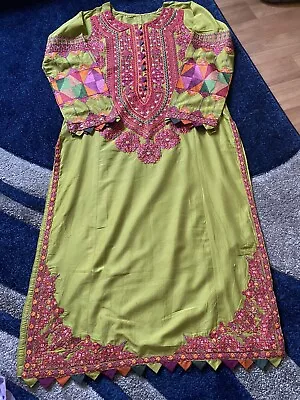 Pakistani Branded Hussain Rehar 3 Piece Indian Dress Suit Embroided Beautiful • £45