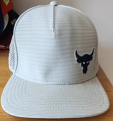 Under Armour Project Rock Snapback Trucker Cap Cream Size One Size Fits All • £15