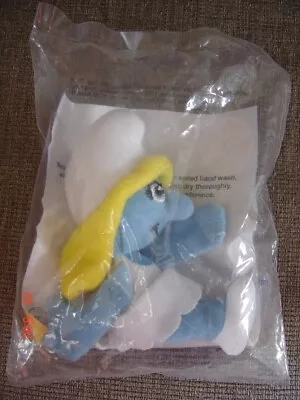 McDonalds Smurfs Peyo Smurfette Hanging Plush Toy Figure 2011 • £5