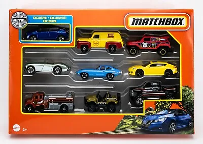 2022 Matchbox 9-Pack W/Exclusive Nissan Leaf DEEP BLUE PEARL | '55 Ford SHELL • $11.99