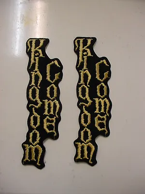 Lot Of 2  KINGDOM COME VINTAGE IRON PATCH 90's  HEAVY METAL 6.5  • $18.99