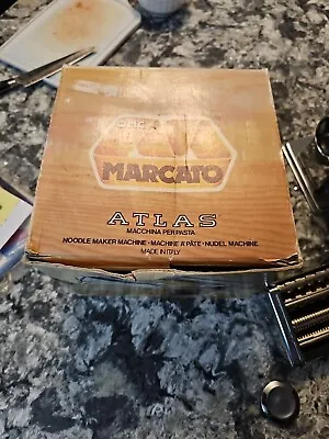 Marcato Atlas Model 150 Lusso OMC Pasta Machine Made In Italy Works Great  • $45