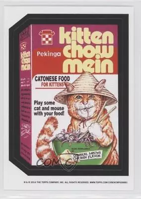 2014 Topps Wacky Packages Old School Series 5 White Back Kitten Chow Mein 0c4 • $1.20