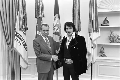 Elvis Meets Nixon Poster The President & The King 1970 Vintage Poster Print • $14.98