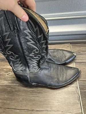 Dan Post DP2110J Men's Milwaukee Black Leather Western Boot Size 12D • $52.95