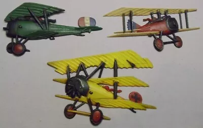 Decorative Lot Of 3 Metal Diecast Planes Wall Hanging Multi Color Wall Decor  • $9.99