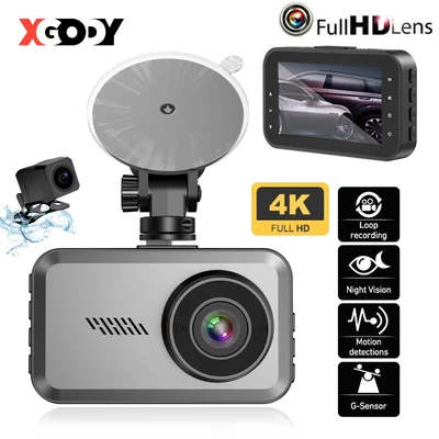 $75.99 • Buy NEW 4K Dual Cam Car Dash Camera Night Vision Video DVR Recorder Front And Rear