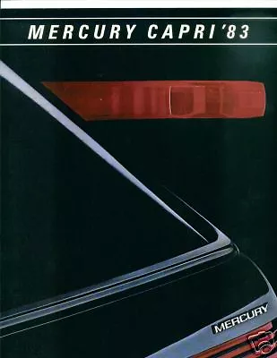 1983 Mercury Capri   L   Gs   Rs   Black Magic  Brochure  Nos   • $3.50