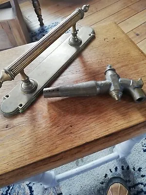 Brass Vintage  Column Handle And Brass  Vintage  Beer Keg Tap.  • £10