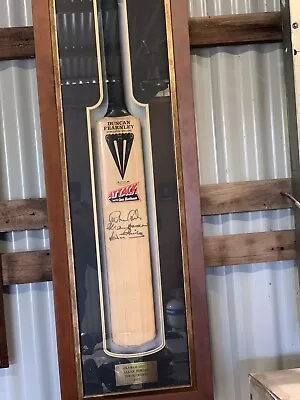 $1000 • Buy Signed & Framed Duncan Fearnley Cricket Bat