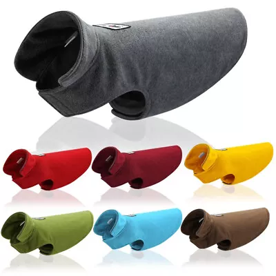 £6.39 • Buy Pet Dog Warm Coat Fleece Jacket Jumper Sweater Hoodie Winter Protector Outfit