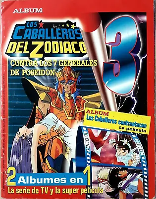 1996 Navarrete Saint Seiya 3 Vtg Sticker Album Caballeros Del Zodiaco Anime Read • $60