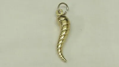 £85 • Buy Vintage 9ct Gold Horn Of Plenty Pendant, Charm Fertility Symbol 1.7g 1 1/4  Long