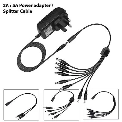 Mains Transformer 12V 2A 5A Power Supply UK Plug AC/DC Adapter Supply Charger • £4.40