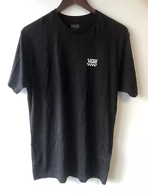Vans T Shirt Medium Black Classic Fit Short Sleeve Used VANS OFF THE WALL • £6.99