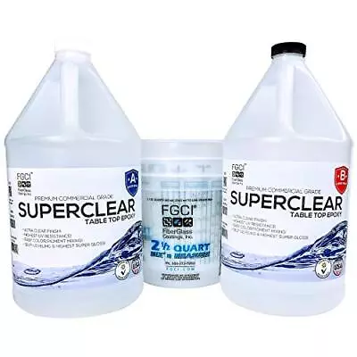 SUPERCLEAR® Coat Epoxy Resin Kit 2 Gallon Liquid Glass® Epoxy Art Resin S... • $146.65