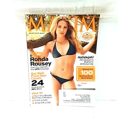 Maxim Magazine September 2013 Ronda Rousey Sharni Vinson Rachel Bilson Aaron Pau • $12.99