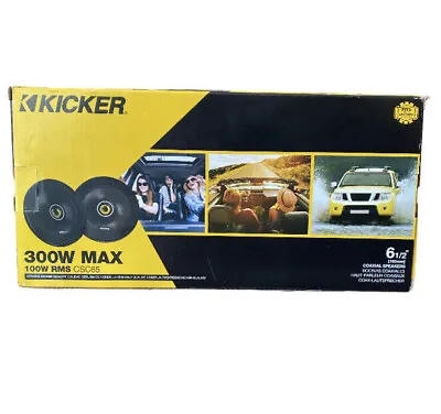 Kicker CSC654 CS Series 6.5  2 Way Coaxial Car Speakers  (46CSC654) • $51.64