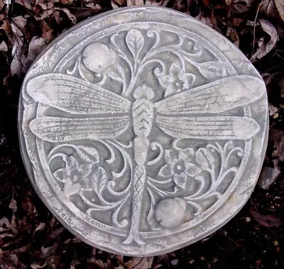 Dragonfly Plaster Concrete Mold Abs Plastic Stepping Stone Mould  10  X 1  Thick • $23.95