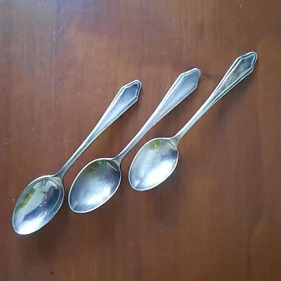 3 X James Walker Vintage Cutlery A1 Teaspoons Silver Plate + 2 Others - See Pics • £4.50