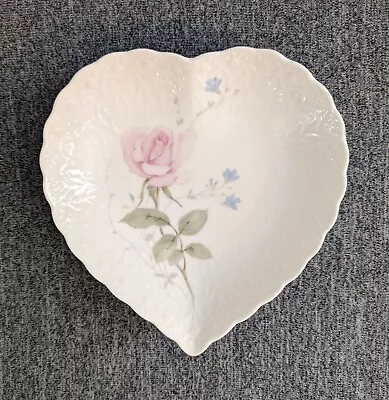 Mikasa Bone China April Rose Heart-Shaped Trinket Tray/Dish Made In Japan • $12.38