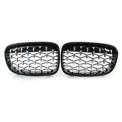 Front Kidney Diamond Sport Style Grille Grill For BMW 1 Series F20 F21 2011-2014 • £27.83