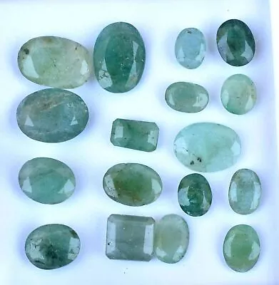Unheated 44.50 Ct Natural Green Colombian Emerald Gemstone 22 Pcs Wholesale • £54.37