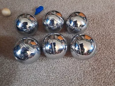 £10 • Buy Steel Boules Balls - Set Of 6 With Carry Case - French Garden Games