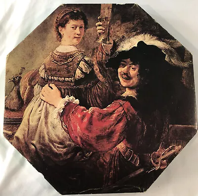 Vtg Puzzle 1966 Rembrandt Saskia Artist Baroque Art Octagonal 700 Pc Complete • $10