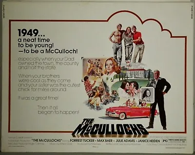 The Mccullochs Rolled Original  Alf Sheet Movie Poster Forrest Tucker Aip (1975) • $30