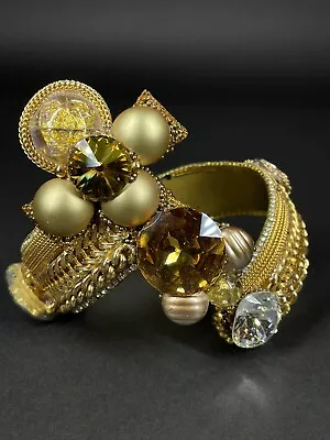 Wendy Gell Lg Upper Arm Bracelet Ebony Magazine Collection 1985 • $399.99