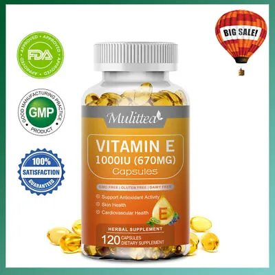 Vitamin E Capsules 1000IUHigh StrengthAntioxidant Immunity Enhancement • $13.99